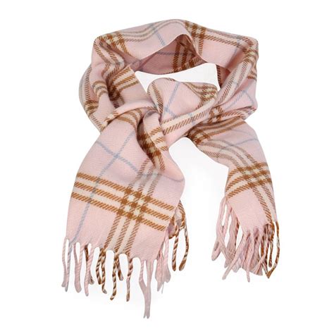 pink plaid burberry scarf|Burberry scarf pink cashmere wool.